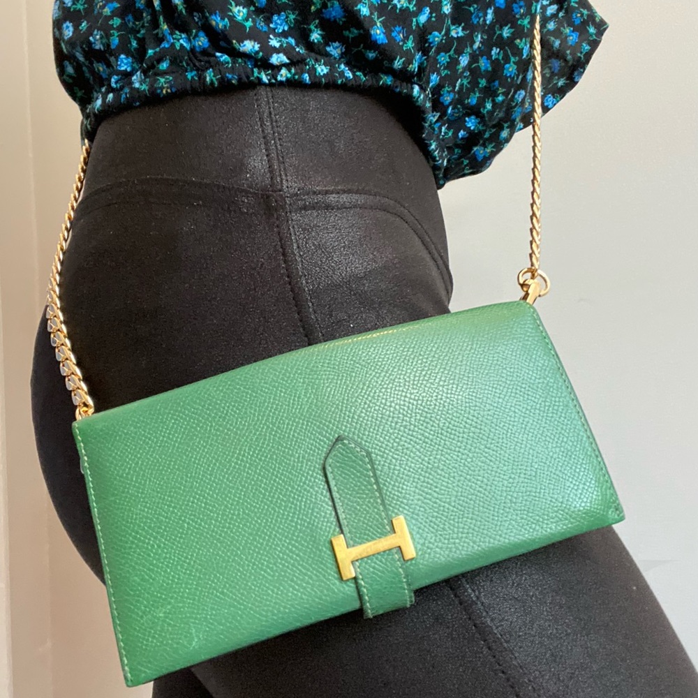 🔥HERMÈS EMERALD GREEN CROSSBODY BAG🔥